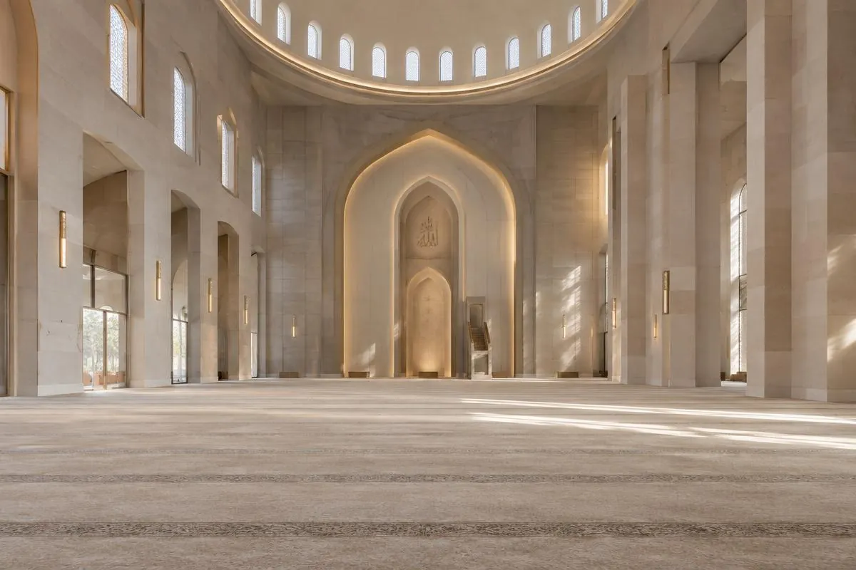 Cami Halı Altı Isıtma Nasıl Projelendirilir? — yerden ısıtma blogu Geniş ibadet alanında cami halı altı ısıtma projelendirme