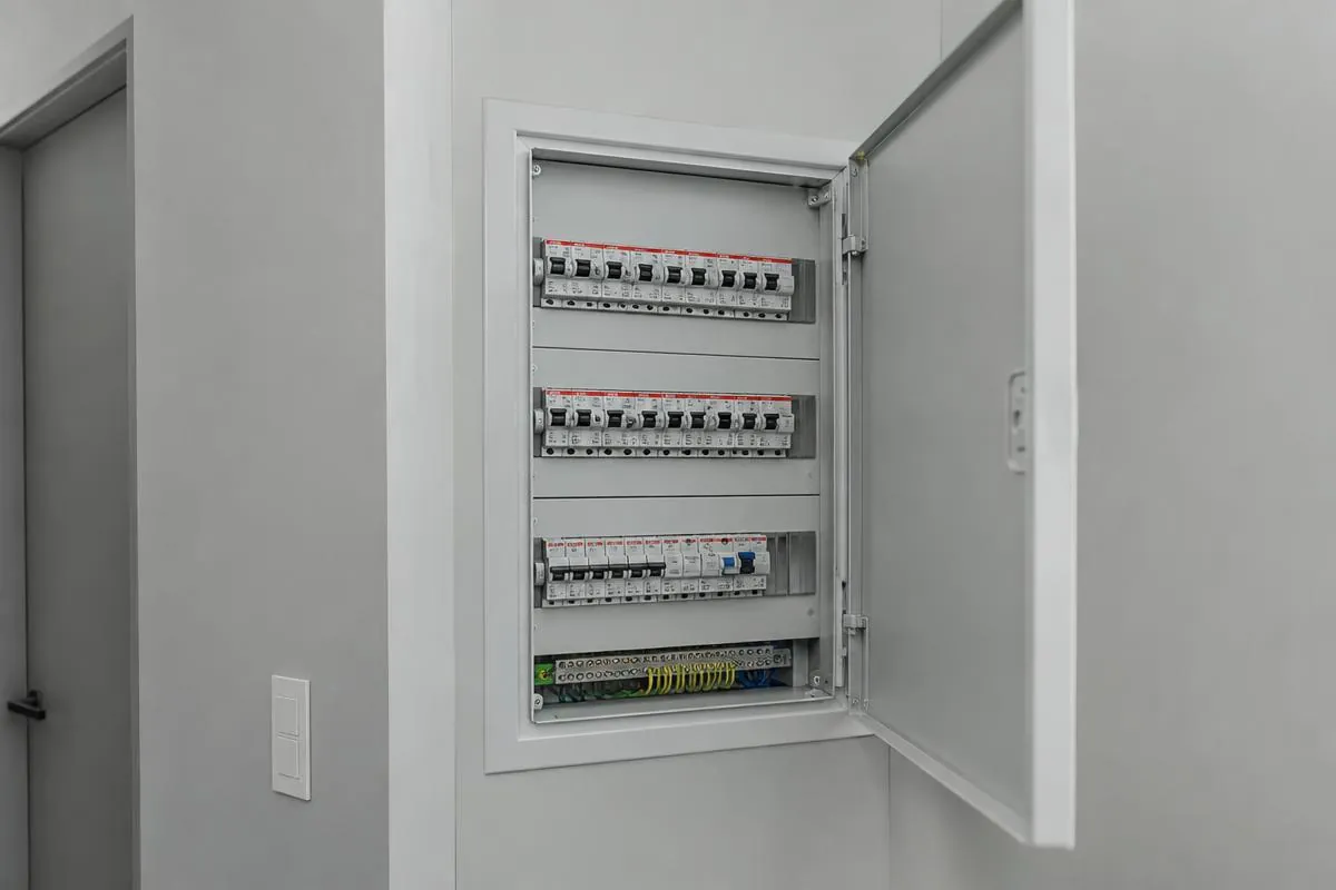 Akıllı Sistem Kontrol Panoları — yerden ısıtma Yerden ısıtma için kaçak akım korumalı elektrik ve kontrol panosu
